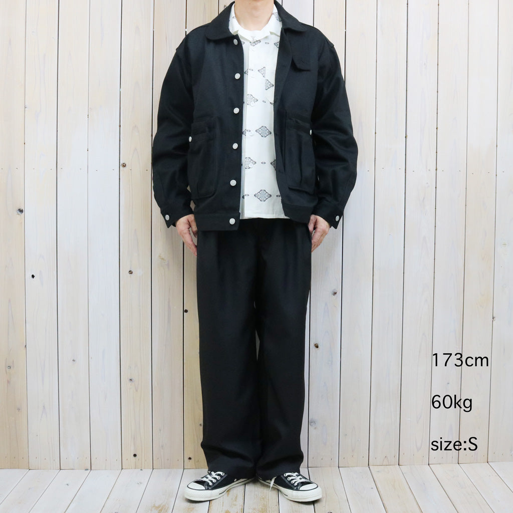SASSAFRAS : OVERGROWN TRUG JACKET-PIQUE (BLACK)