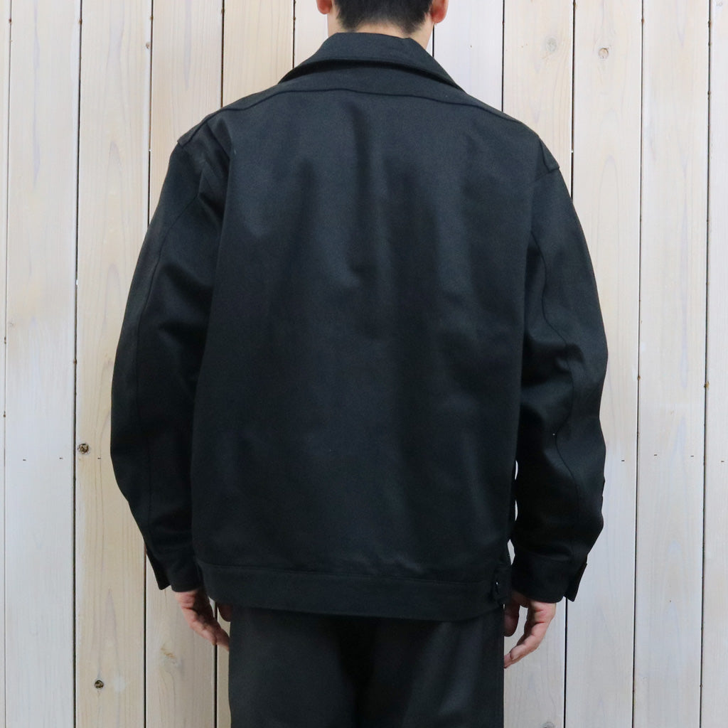 SASSAFRAS : OVERGROWN TRUG JACKET-PIQUE (BLACK)