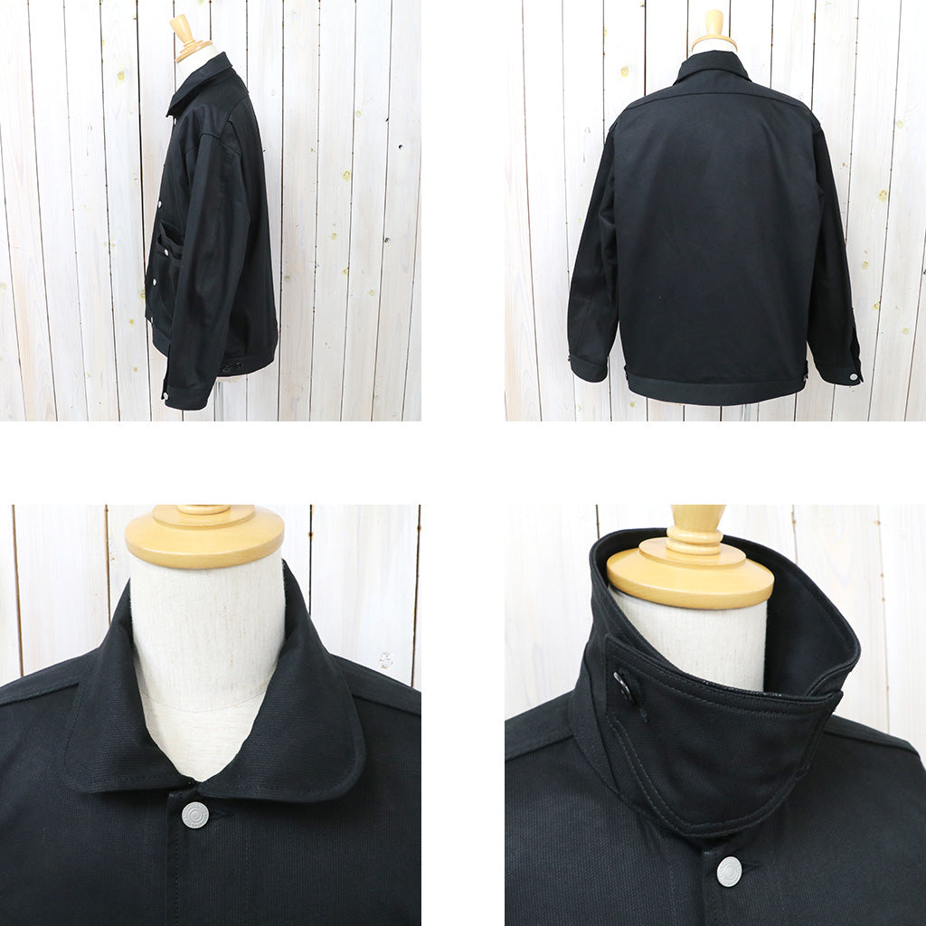 SASSAFRAS : OVERGROWN TRUG JACKET-PIQUE (BLACK)