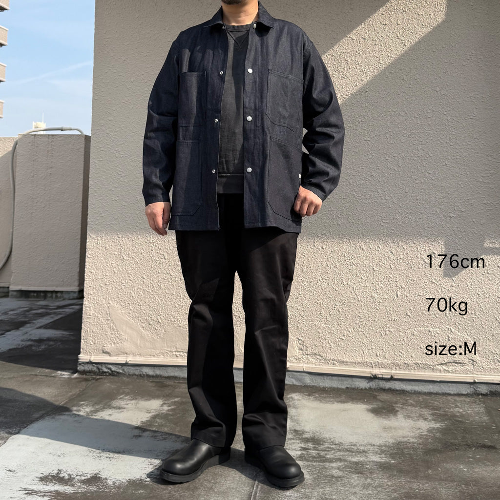 SASSAFRAS : GREEN THUMB JACKET-8oz DENIM (INDIGO)