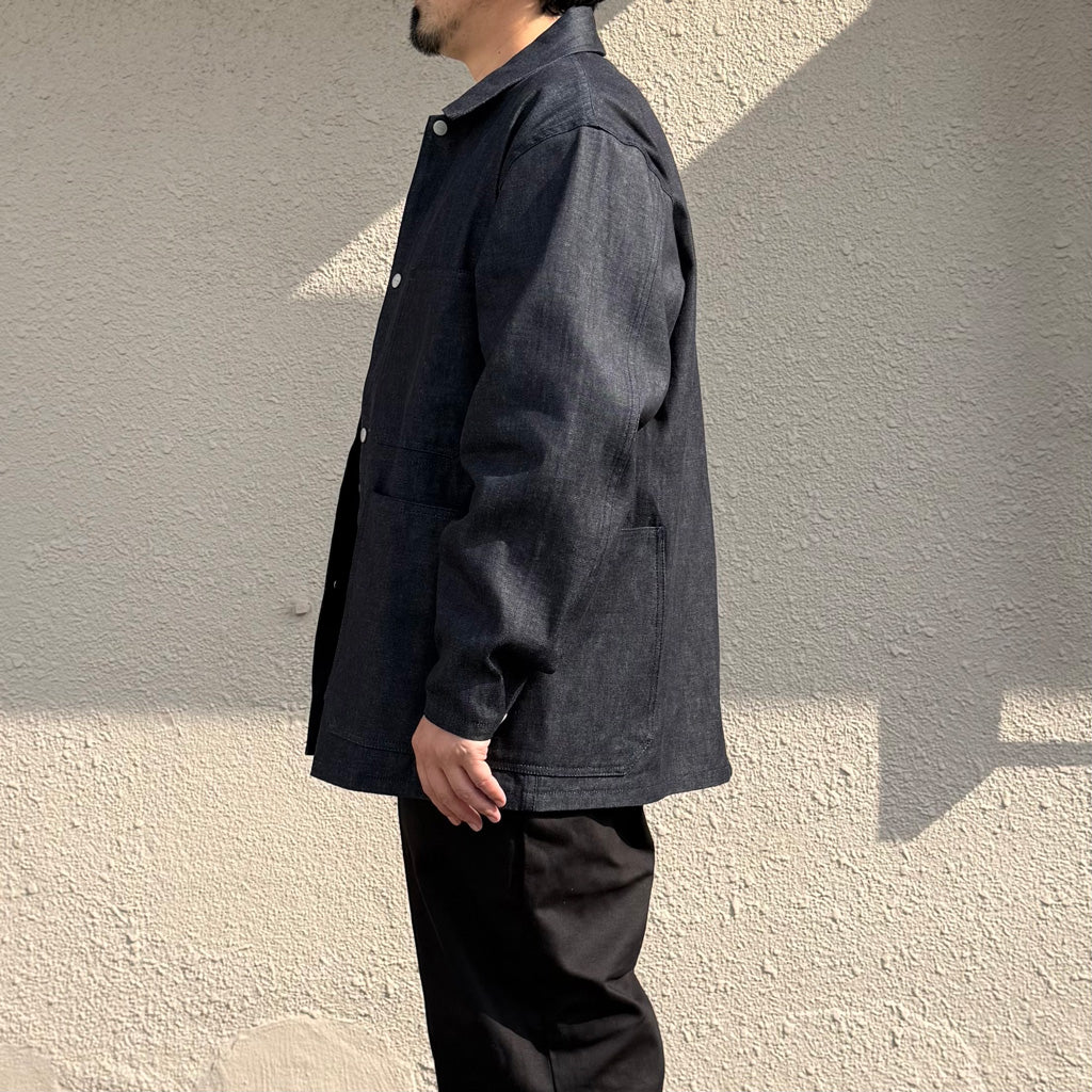 SASSAFRAS : GREEN THUMB JACKET-8oz DENIM (INDIGO)