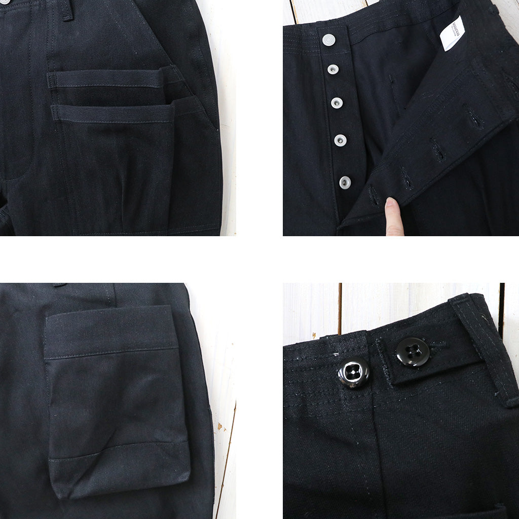 SASSAFRAS : OVERGROWN FATIGUE PANTS-8.5oz WORK DENIM