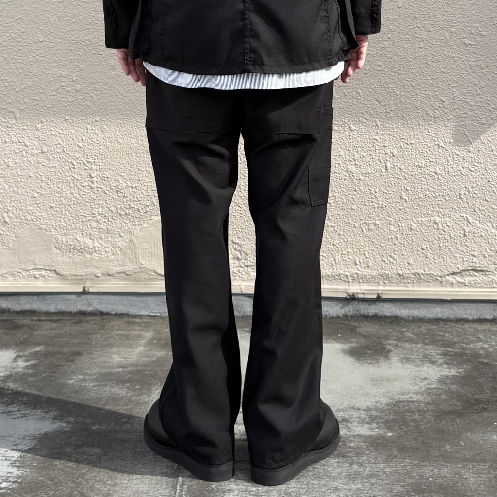 SASSAFRAS : D PRUNER PANTS-BACK SATIN (BLACK)