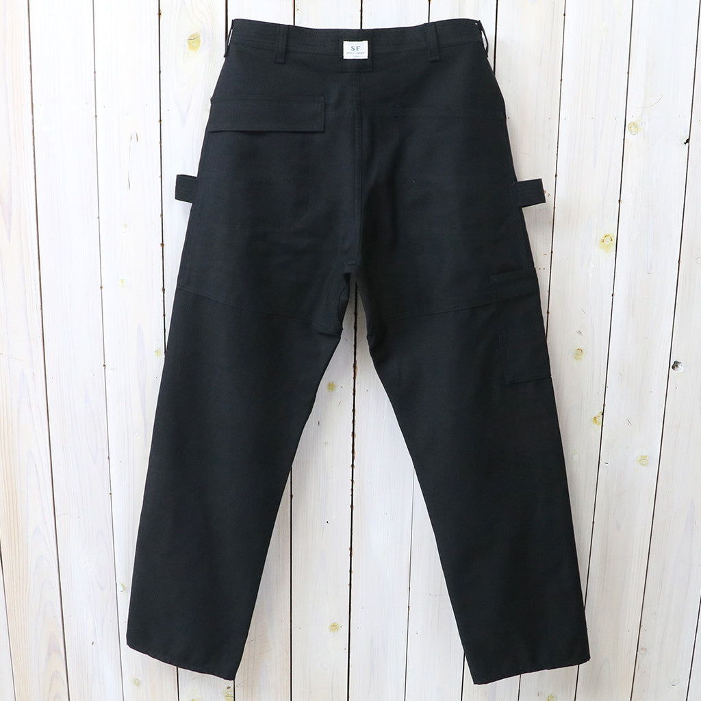 SASSAFRAS : D PRUNER PANTS-BACK SATIN (BLACK)