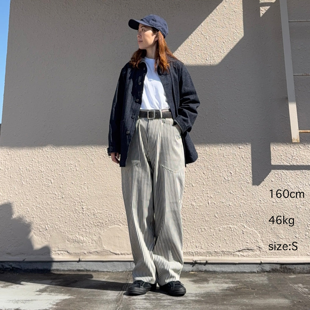 SASSAFRAS : D SCOOP PANTS-10oz HICKORY