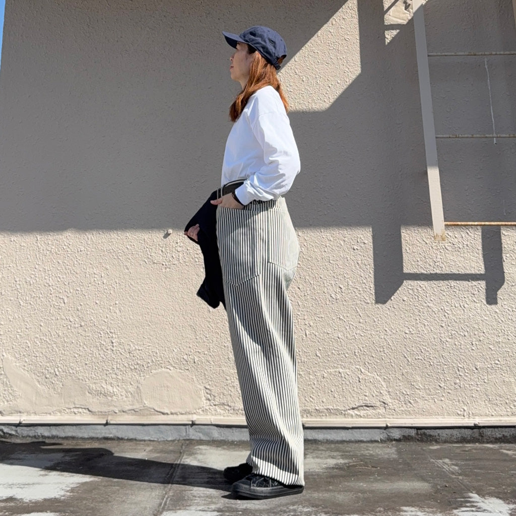 SASSAFRAS : D SCOOP PANTS-10oz HICKORY