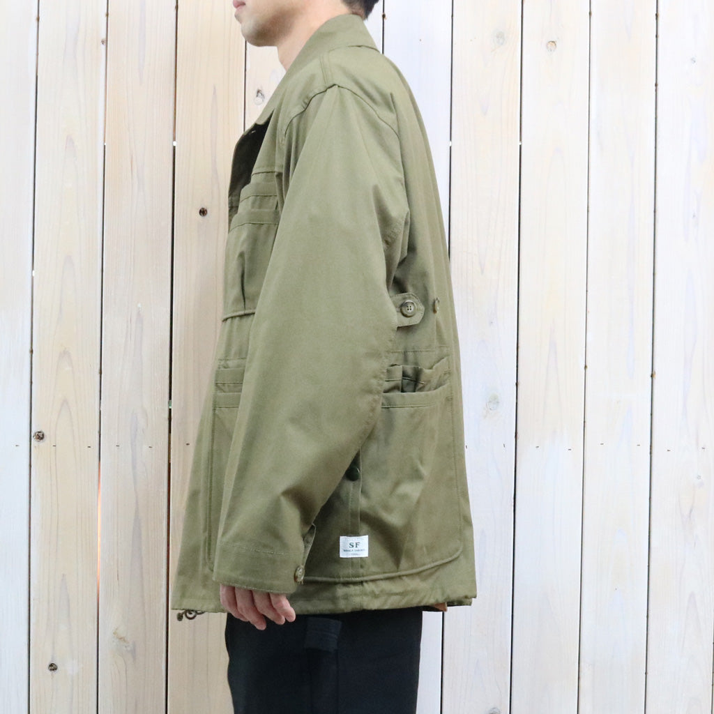 SASSAFRAS : OVERGROWN WARDEN JACKET-POPLIN (OLIVE)