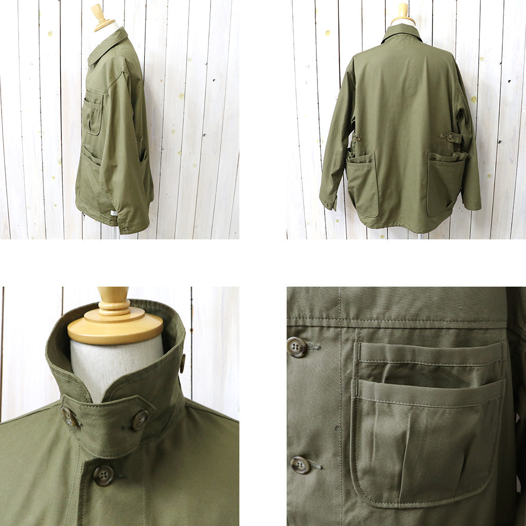 SASSAFRAS : OVERGROWN WARDEN JACKET-POPLIN (OLIVE)