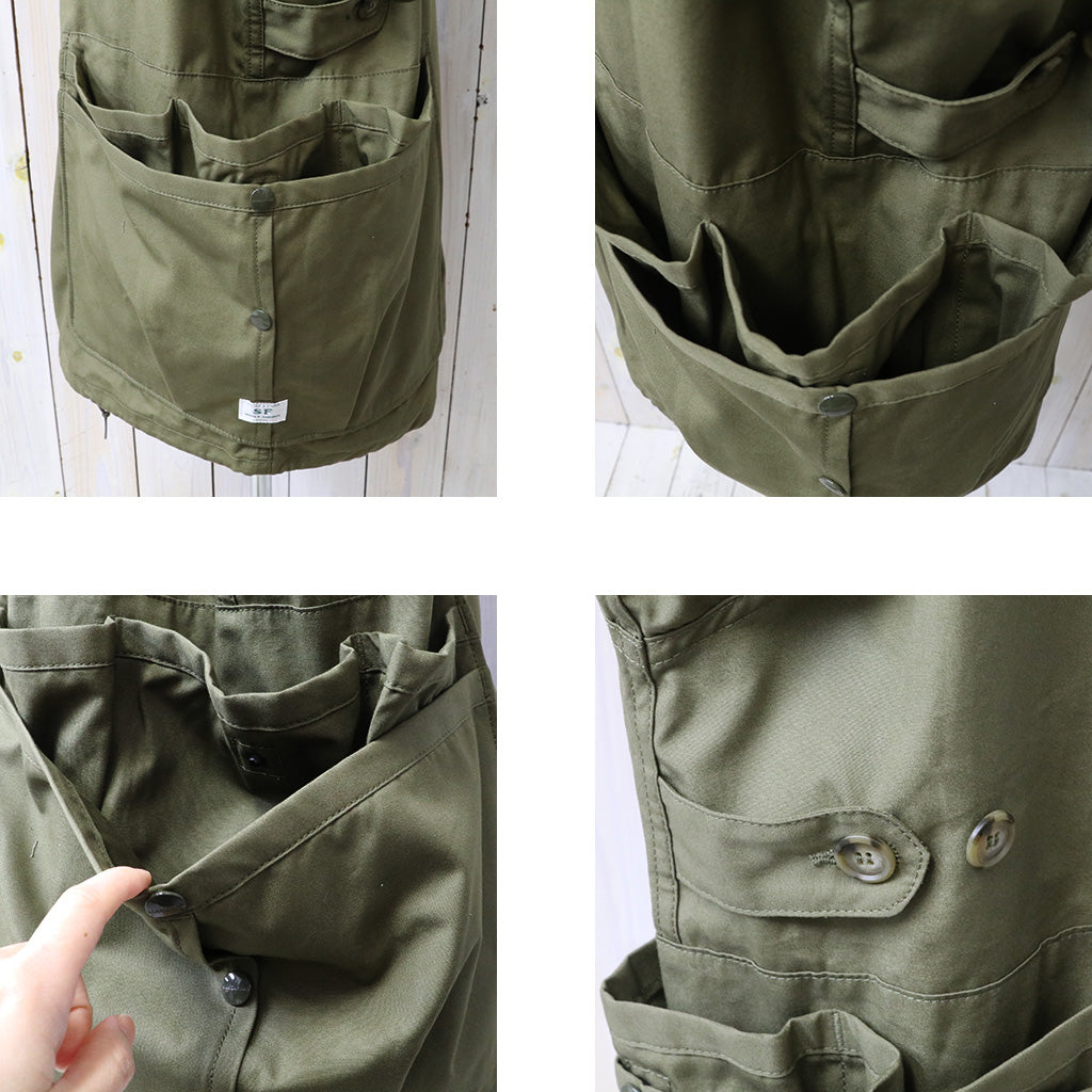 SASSAFRAS : OVERGROWN WARDEN JACKET-POPLIN (OLIVE)