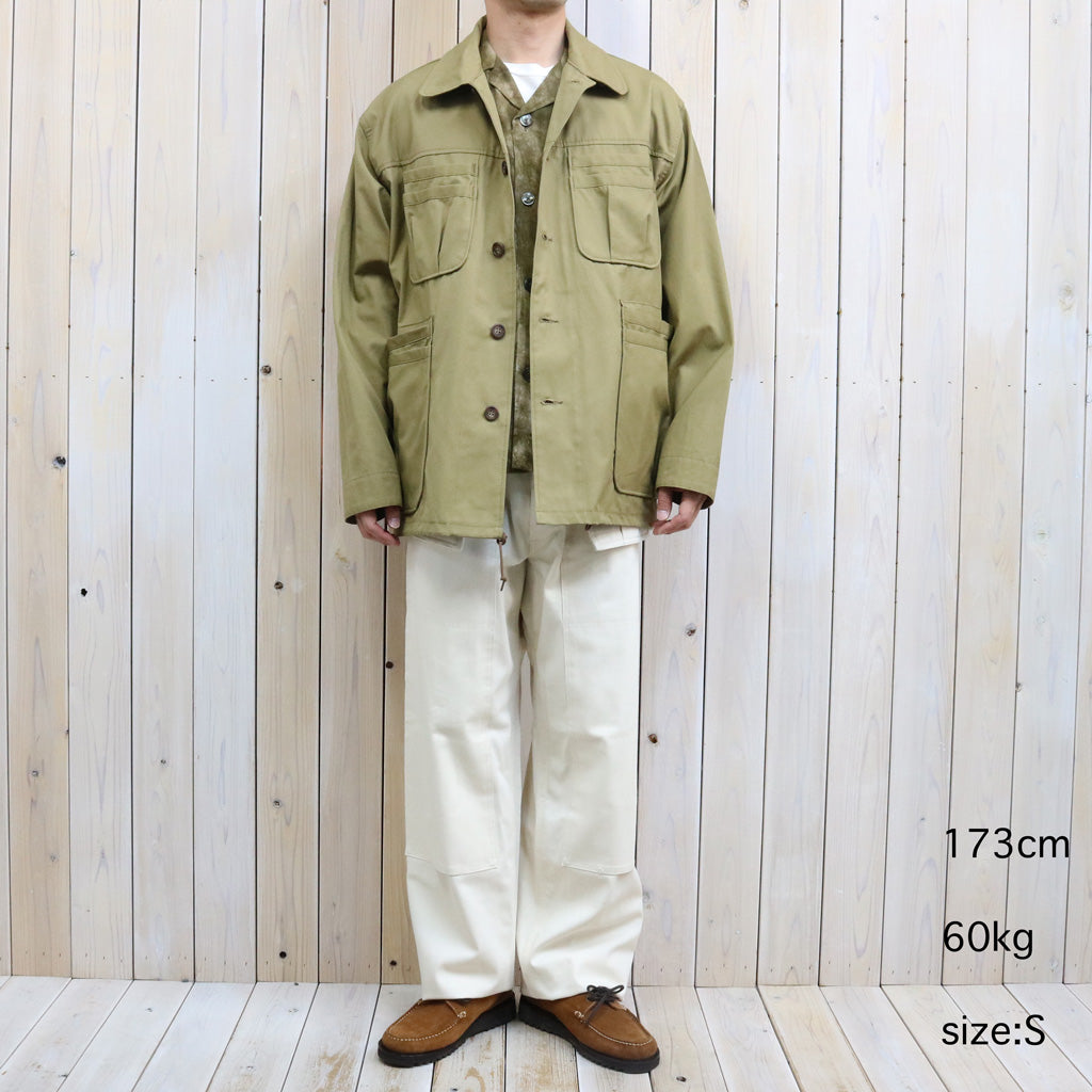 SASSAFRAS : OVERGROWN WARDEN JACKET-POPLIN (KHAKI)