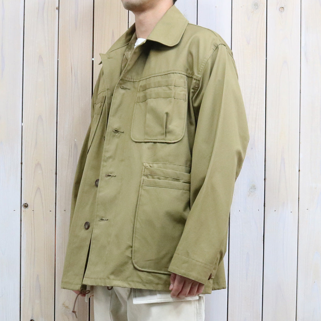 SASSAFRAS : OVERGROWN WARDEN JACKET-POPLIN (KHAKI)