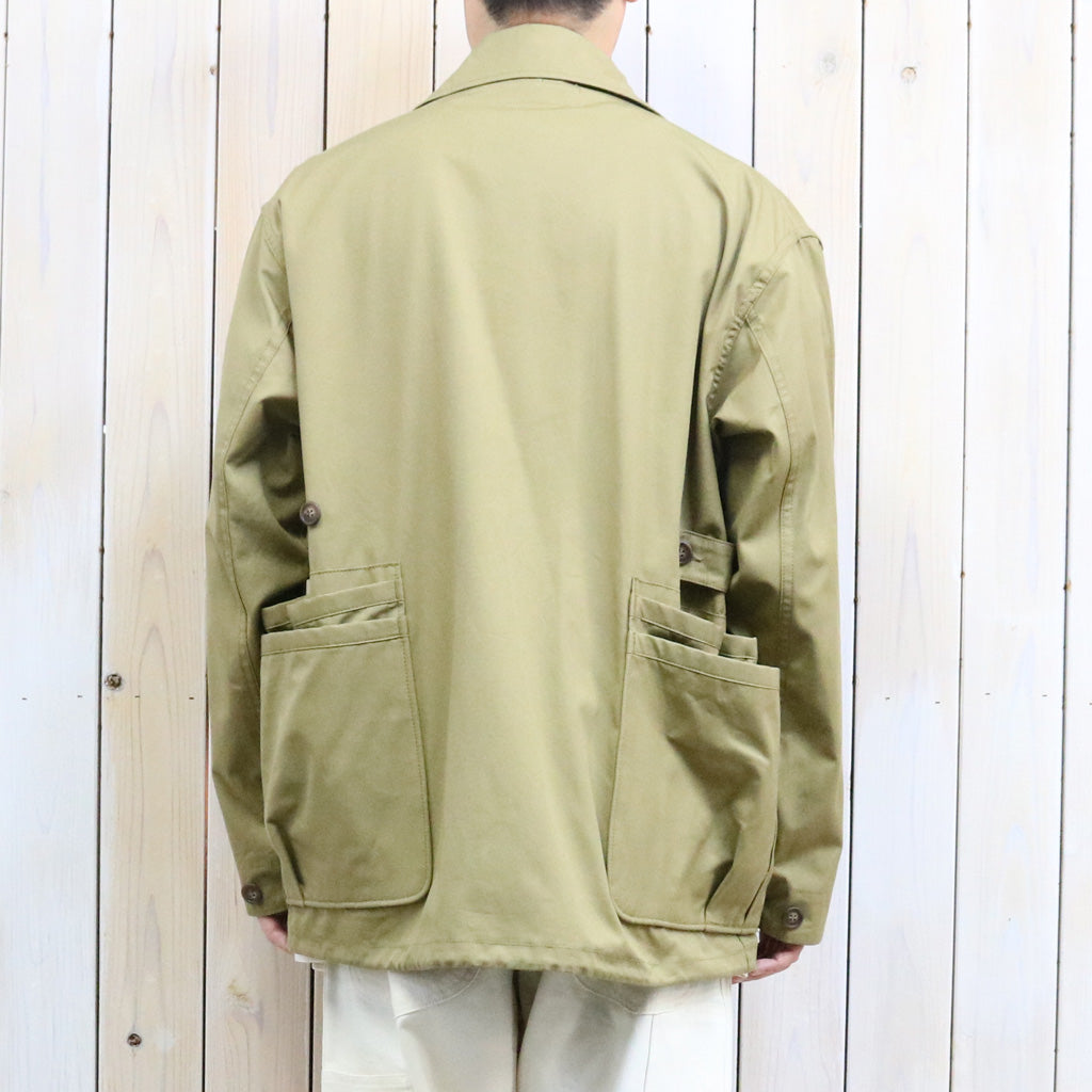 SASSAFRAS : OVERGROWN WARDEN JACKET-POPLIN (KHAKI)