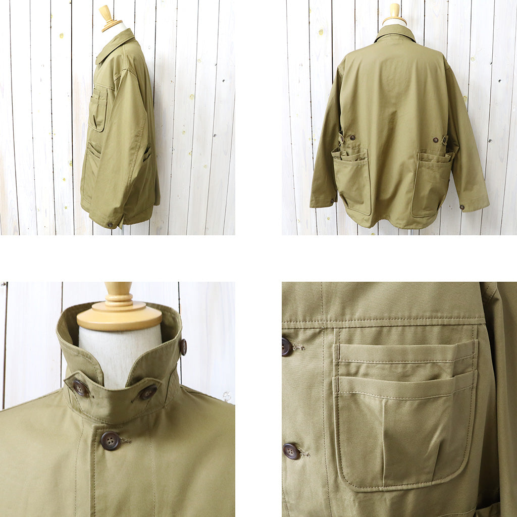 SASSAFRAS : OVERGROWN WARDEN JACKET-POPLIN (KHAKI)