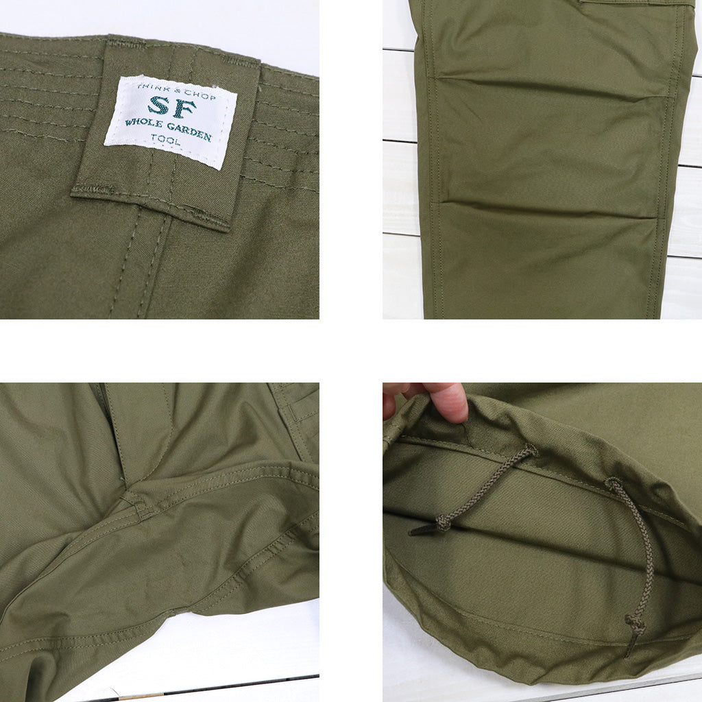 SASSAFRAS : OVERGROWN PANTS-POPLIN (Olive)