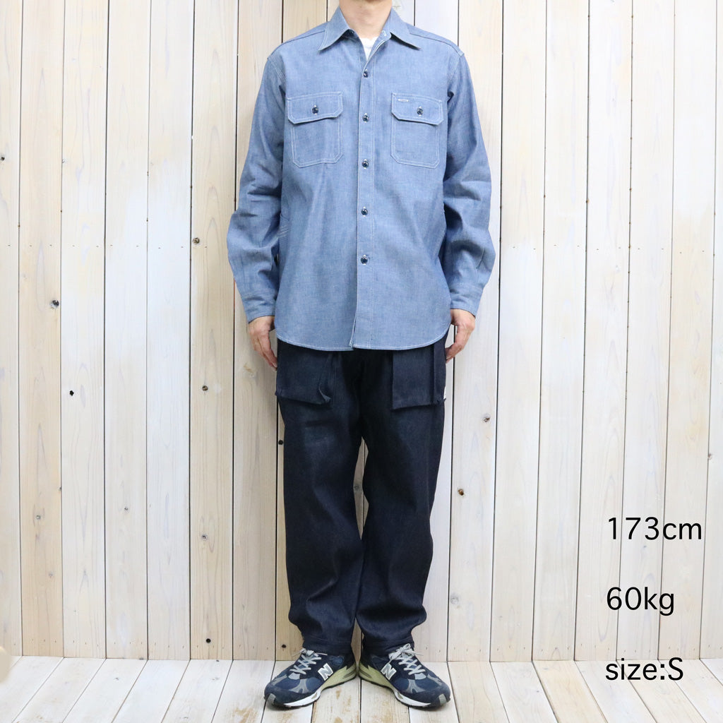 SASSAFRAS : DIGS CREW PANTS 4/5-8oz DENIM (INDIGO)