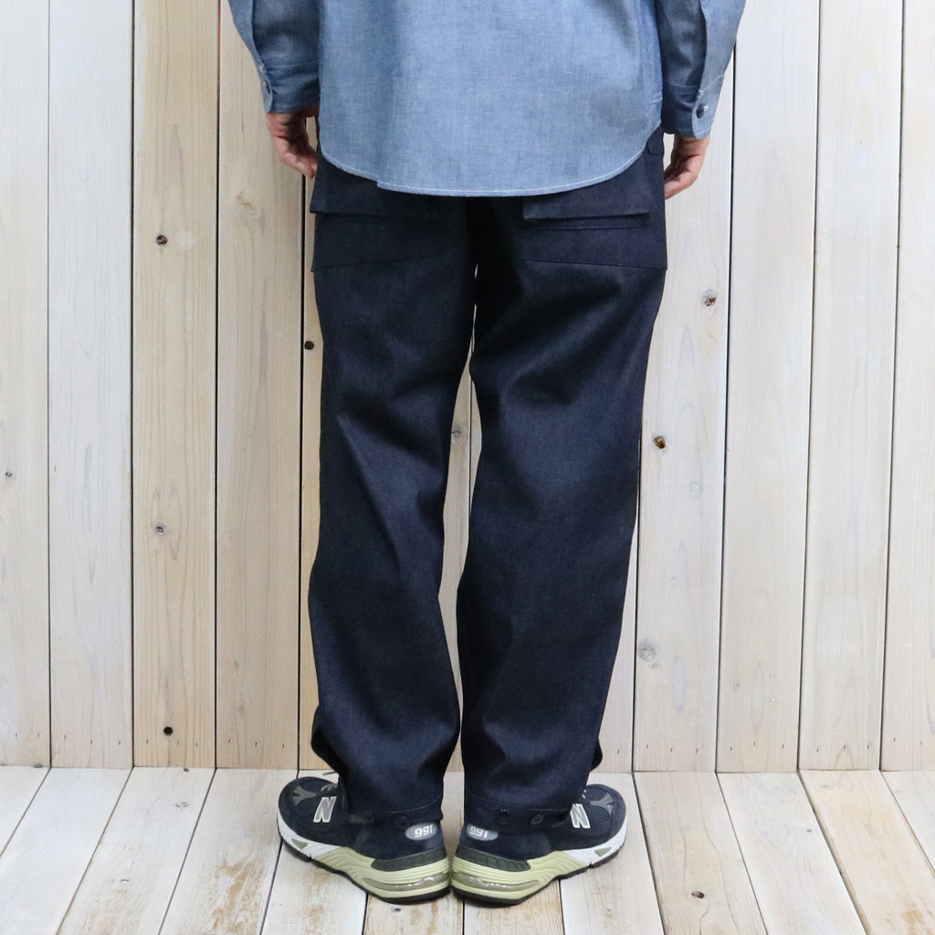 SASSAFRAS : DIGS CREW PANTS 4/5-8oz DENIM (INDIGO)