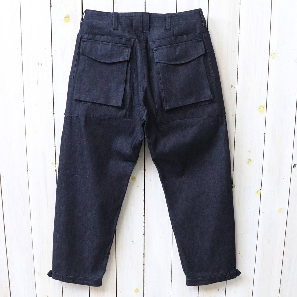 SASSAFRAS : DIGS CREW PANTS 4/5-8oz DENIM (INDIGO)