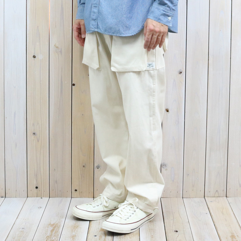 SASSAFRAS : DIGS CREW PANTS 4/5-8oz DENIM (NATURAL)