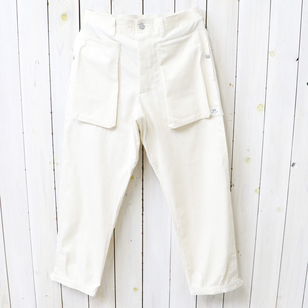 SASSAFRAS : DIGS CREW PANTS 4/5-8oz DENIM (NATURAL)
