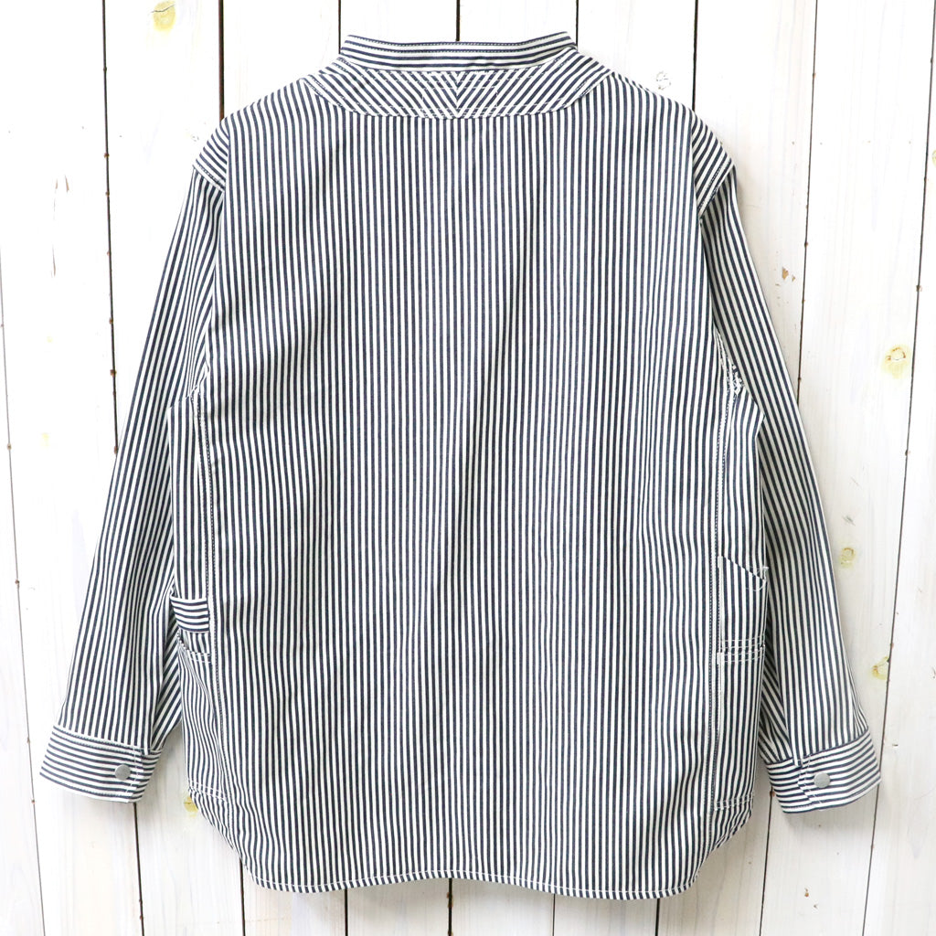 SASSAFRAS : VASE WALL GARDENER JACKET-6oz HICKORY (NATURAL/INDIGO)