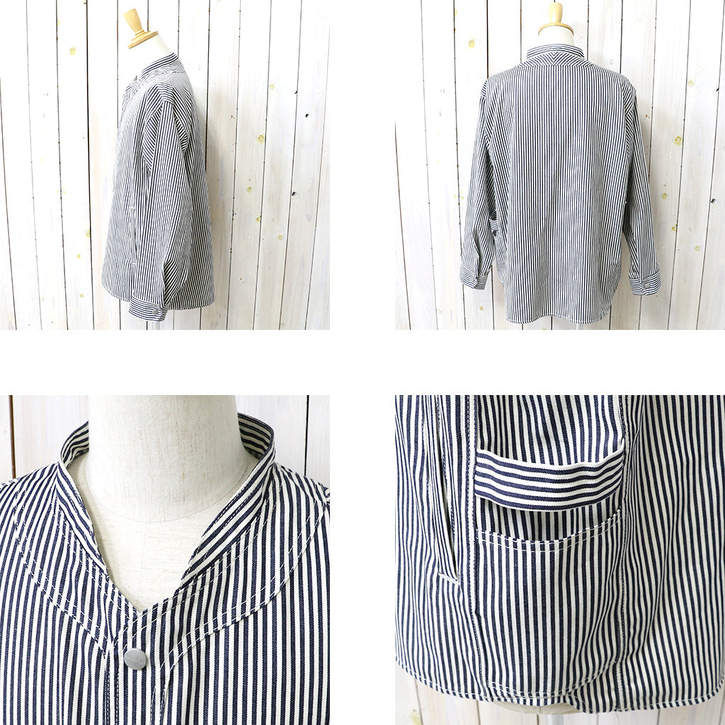 SASSAFRAS : VASE WALL GARDENER JACKET-6oz HICKORY (NATURAL/INDIGO)