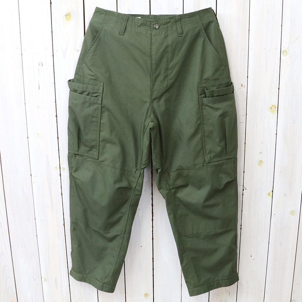 SASSAFRAS : OVERGROWN PANTS 4/5-ARMY RIPSTOP (OLIVE)