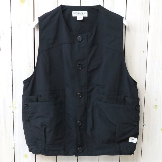 SASSAFRAS : OVERGROWN HIKER VEST-NYLON RIPSTOP (BLACK)