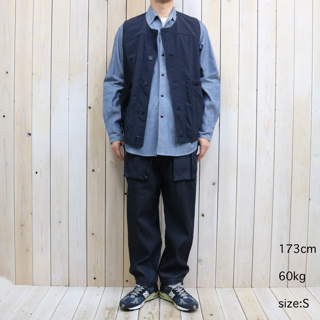 SASSAFRAS : OVERGROWN HIKER VEST-NYLON RIPSTOP (NAVY)