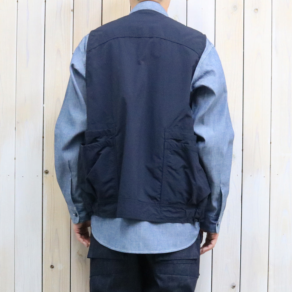 SASSAFRAS : OVERGROWN HIKER VEST-NYLON RIPSTOP (NAVY)