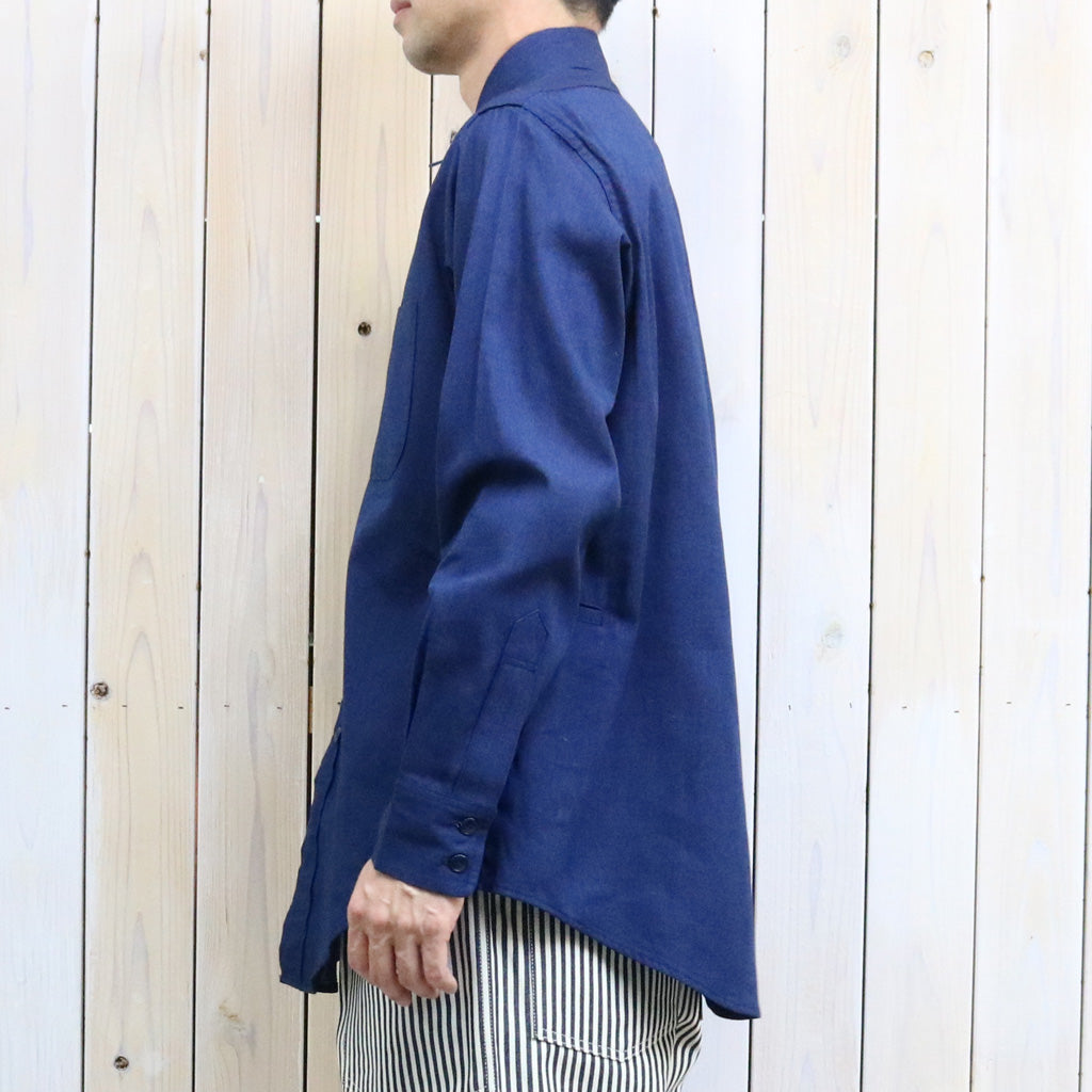 SASSAFRAS : WHEEL BARROW SHIRT-INDIGO CHAMBRAY (INDIGO)