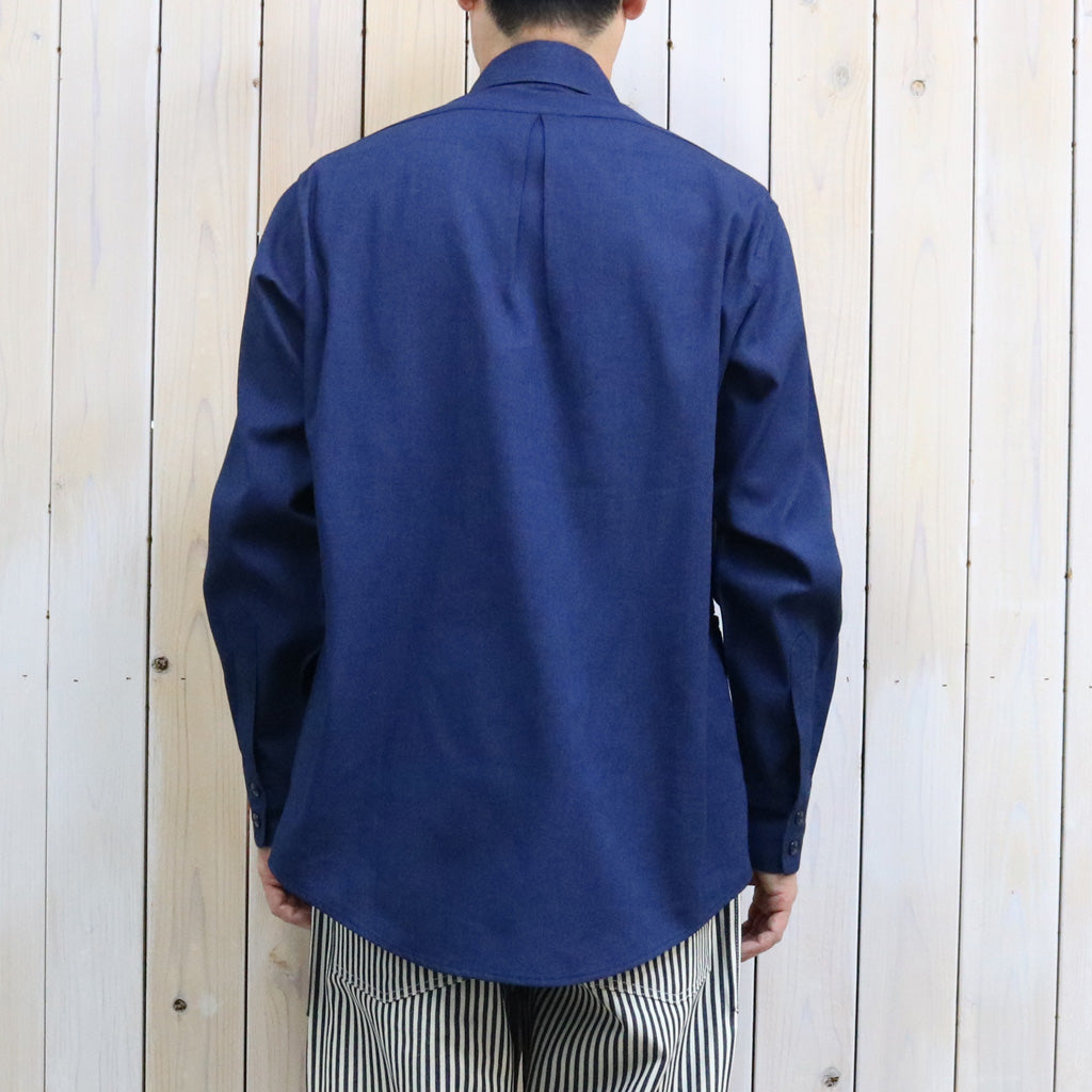 SASSAFRAS : WHEEL BARROW SHIRT-INDIGO CHAMBRAY (INDIGO)