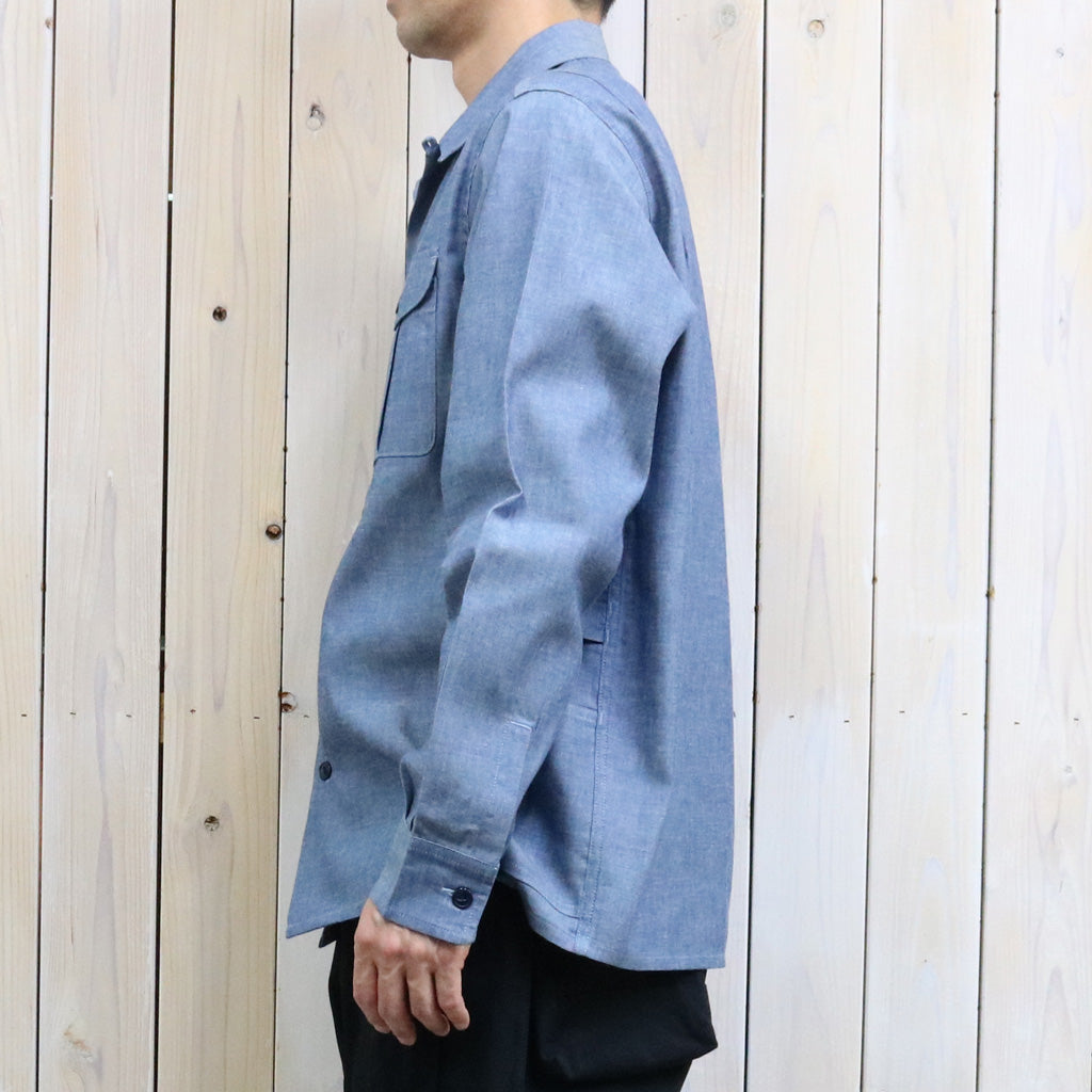 SASSAFRAS : GARDENER OPEN HALF-5oz CHAMBRAY (BLUE)