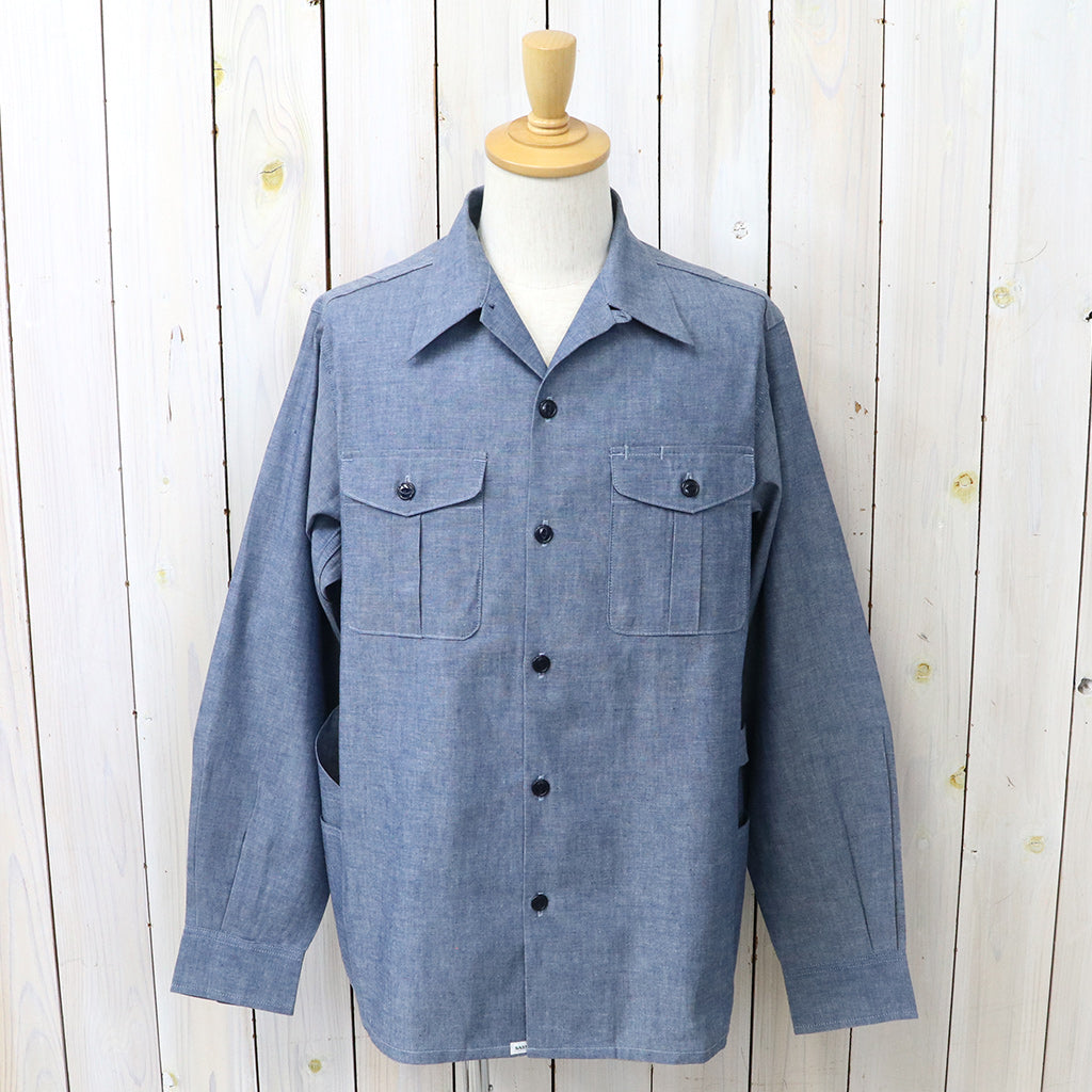 SASSAFRAS : GARDENER OPEN HALF-5oz CHAMBRAY (BLUE)