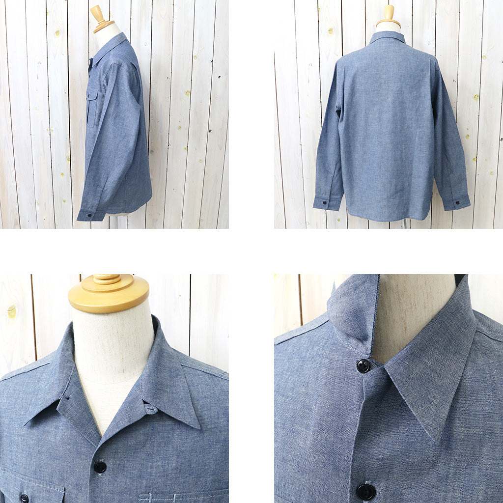 SASSAFRAS : GARDENER OPEN HALF-5oz CHAMBRAY (BLUE)