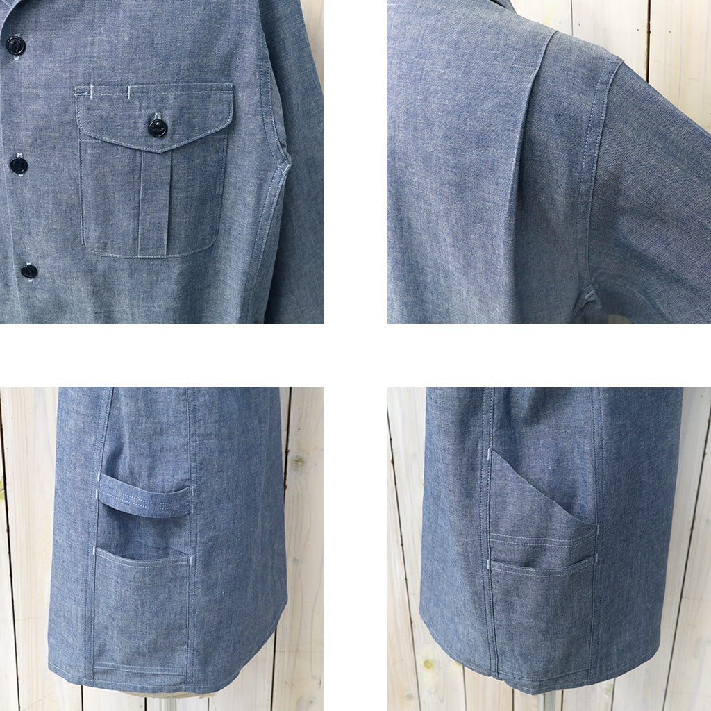 SASSAFRAS : GARDENER OPEN HALF-5oz CHAMBRAY (BLUE)