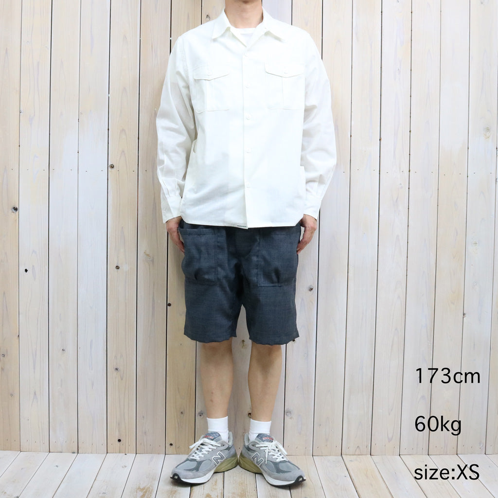 SASSAFRAS : GARDENER OPEN HALF-DUNGAREE (WHITE)