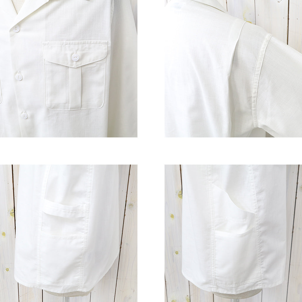 SASSAFRAS : GARDENER OPEN HALF-DUNGAREE (WHITE)