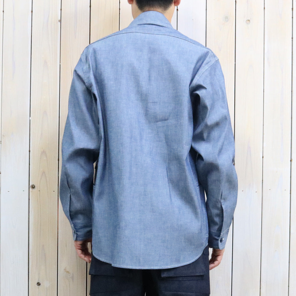 SASSAFRAS : GARDENER SHIRT-5oz CHAMBRAY (BLUE)