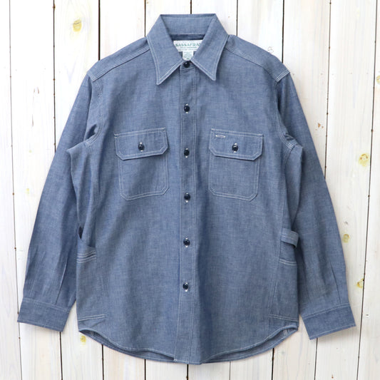 SASSAFRAS : GARDENER SHIRT-5oz CHAMBRAY (BLUE)