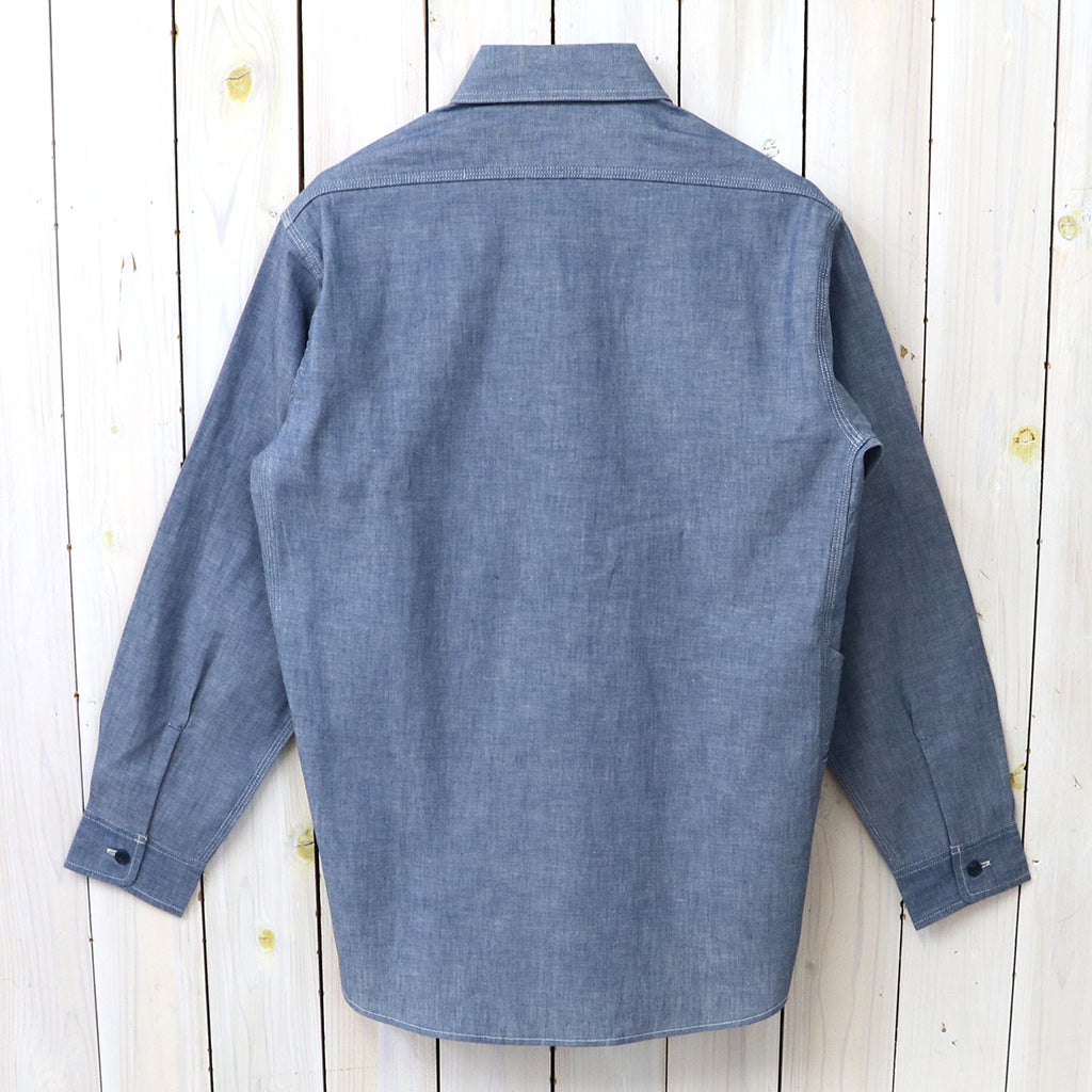 SASSAFRAS : GARDENER SHIRT-5oz CHAMBRAY (BLUE)