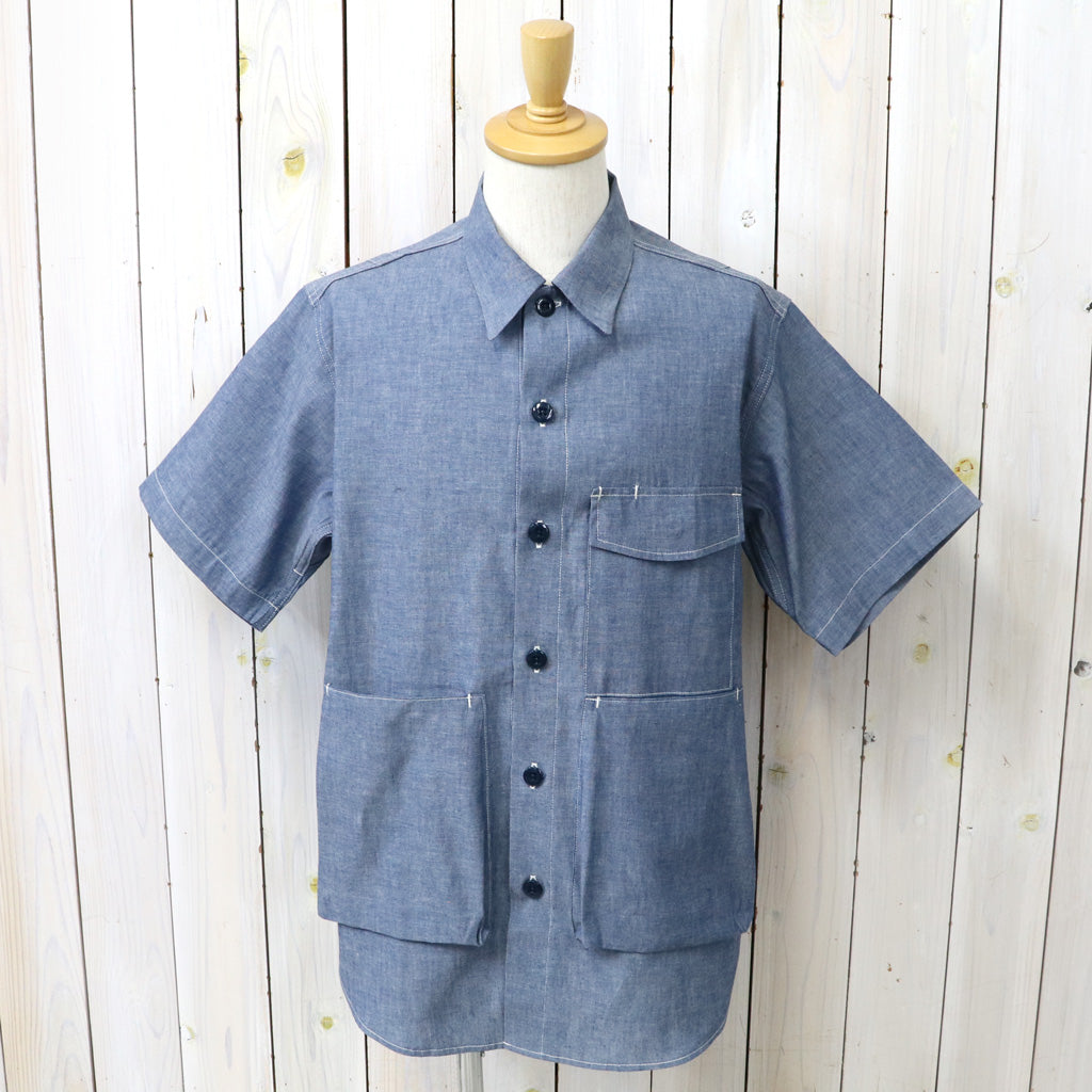 SASSAFRAS : DIGS CREW HALF 1/2-5oz CHAMBRAY