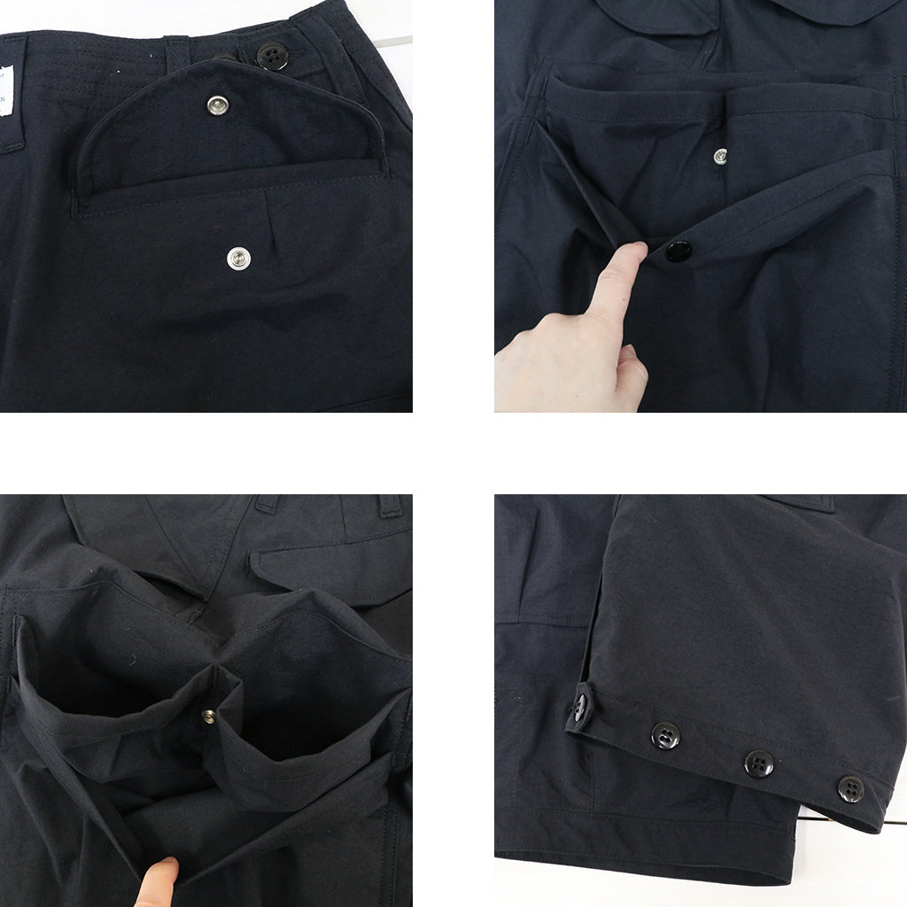 SASSAFRAS : OVERGROWN PANTS 1/2-NYLON (BLACK)