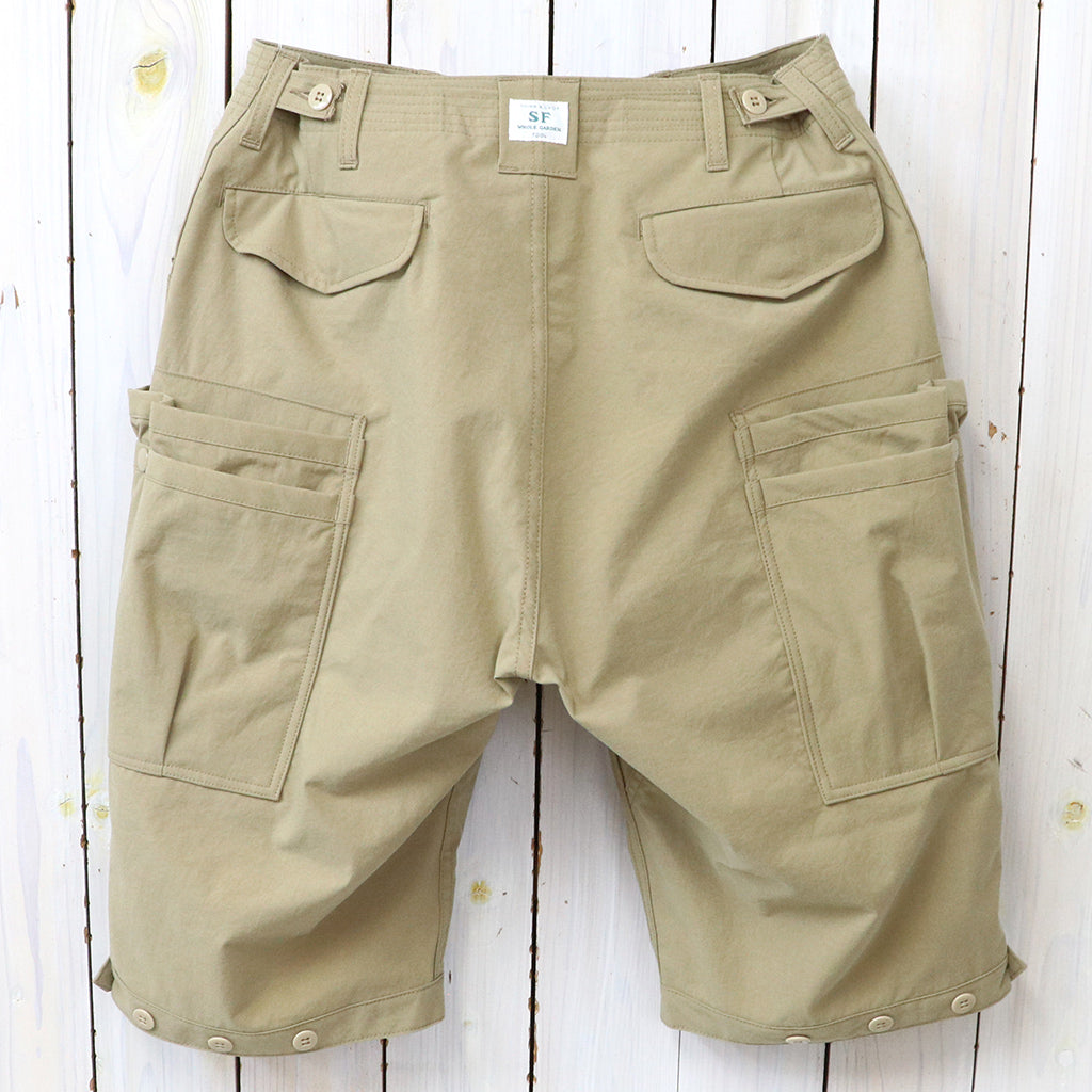 SASSAFRAS : OVERGROWN PANTS 1/2-NYLON (BEIGE)