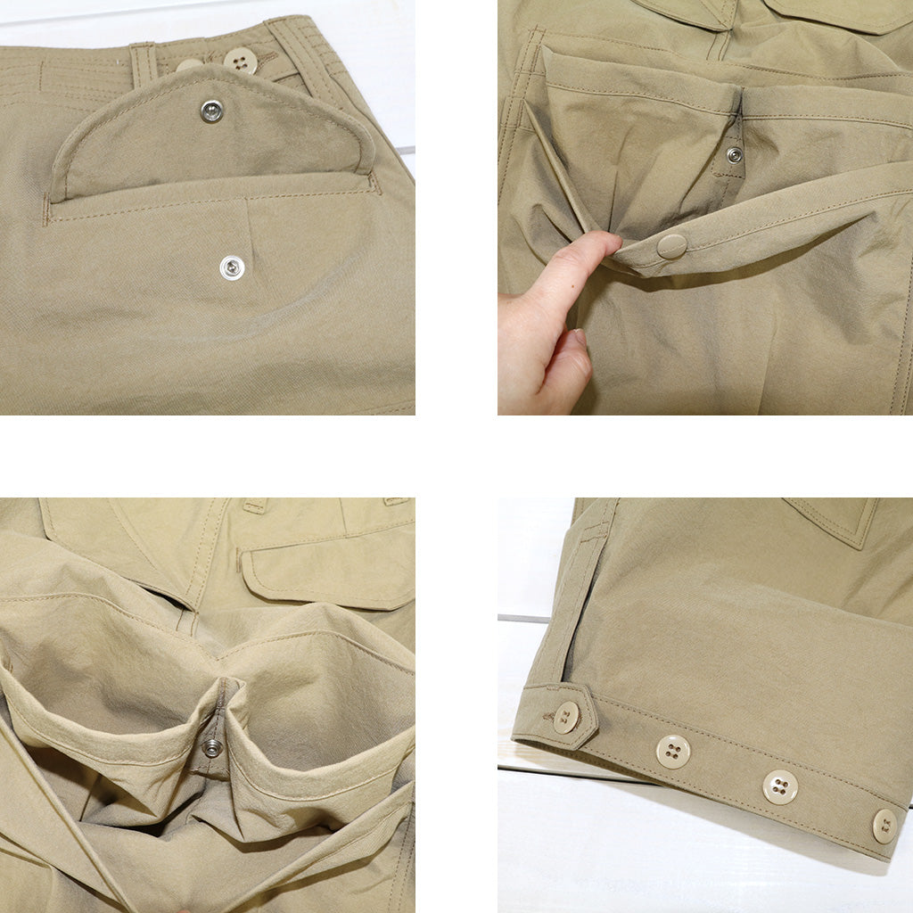 SASSAFRAS : OVERGROWN PANTS 1/2-NYLON (BEIGE)