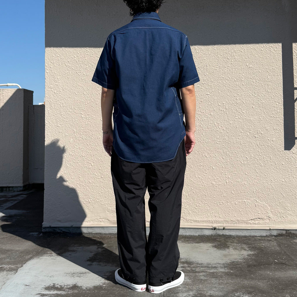SASSAFRAS : GARDENER SHIRT 1/2-INDIGO CHAMBRAY