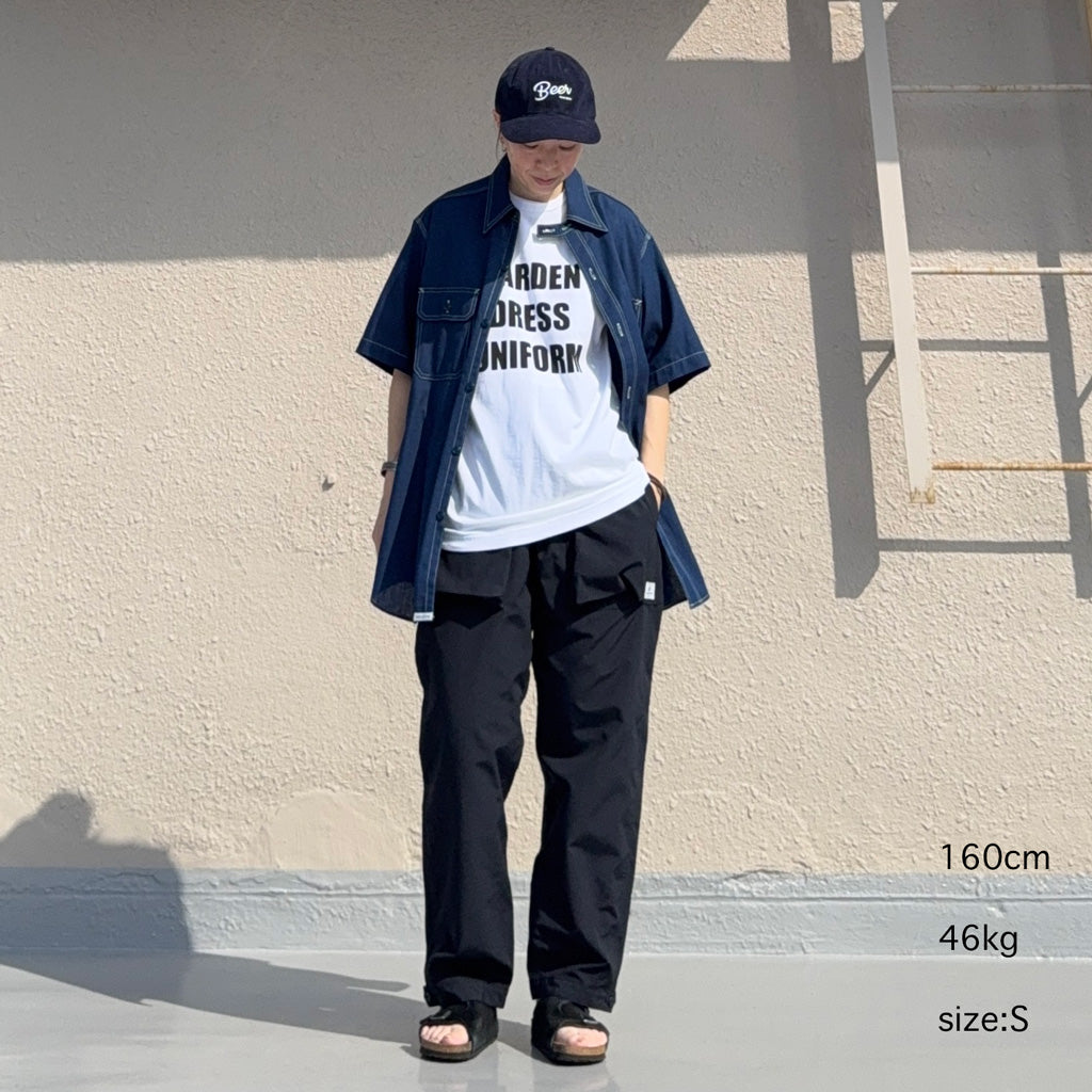SASSAFRAS : GARDENER SHIRT 1/2-INDIGO CHAMBRAY