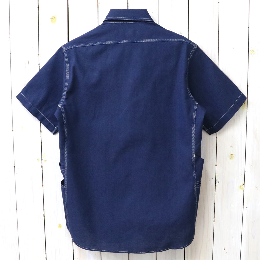 SASSAFRAS : GARDENER SHIRT 1/2-INDIGO CHAMBRAY