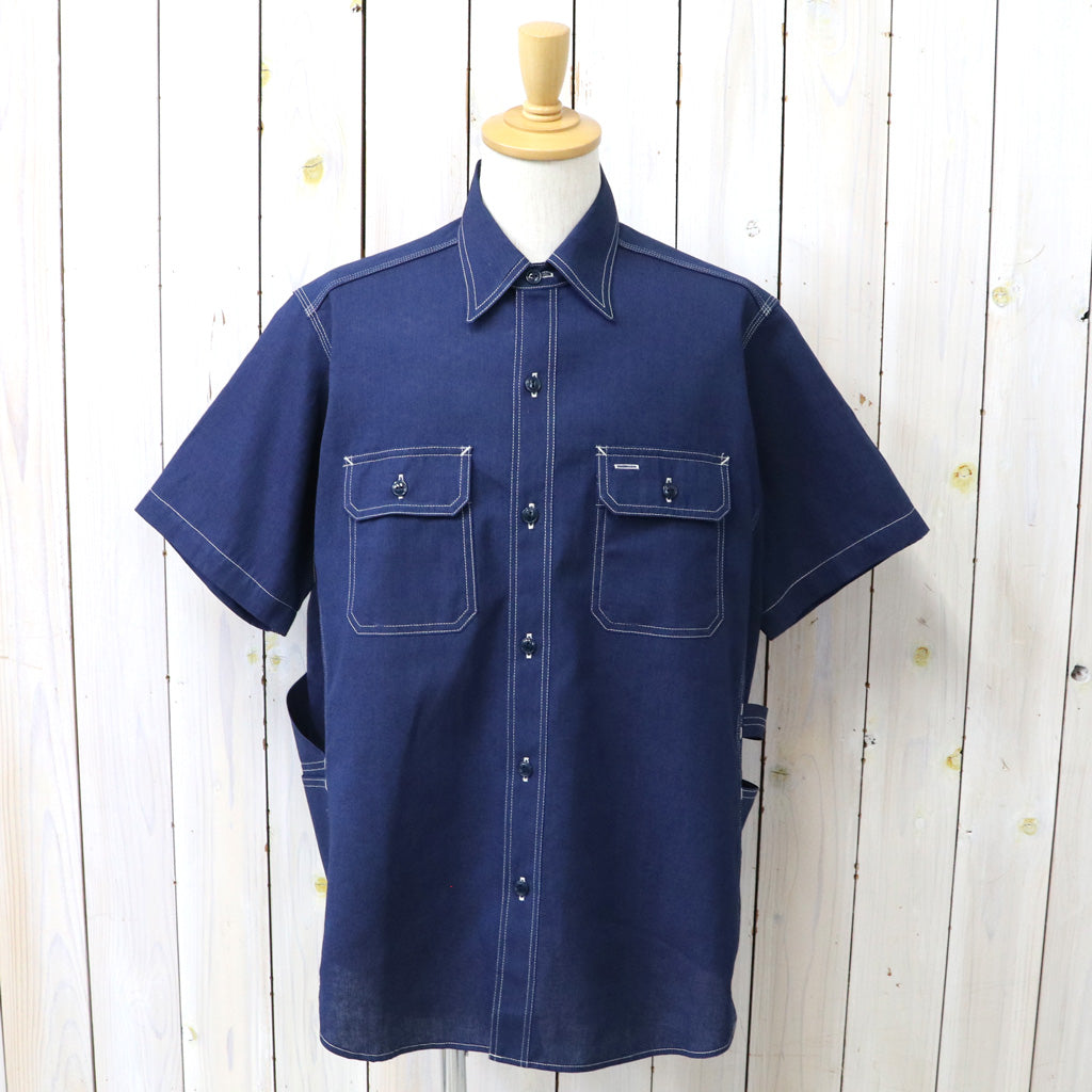 SASSAFRAS : GARDENER SHIRT 1/2-INDIGO CHAMBRAY