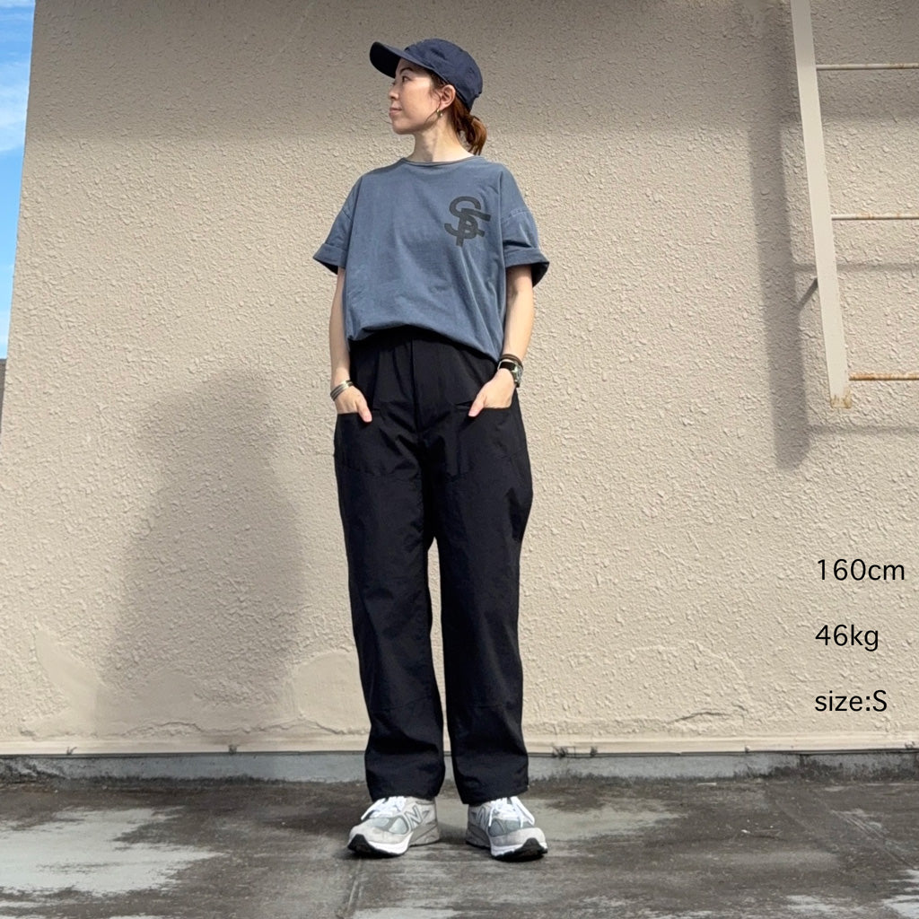 SASSAFRAS : LEAF WARDEN PANTS 4/5-NYLON (BLACK)