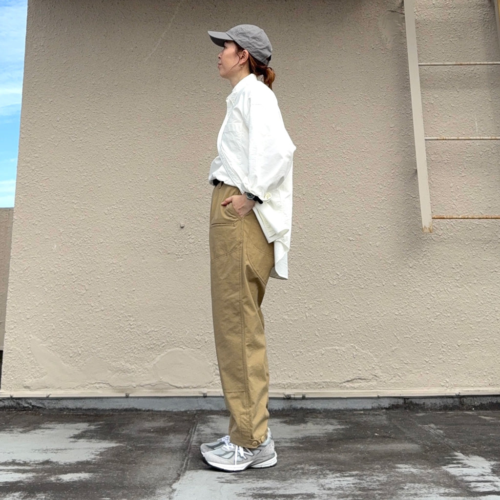 SASSAFRAS : LEAF WARDEN PANTS 4/5-NYLON (BEIGE)